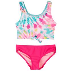 Toddler Girls 2-pc. Tie Dye Print Swimsuit Set