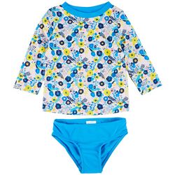 Floatimini Toddler Girls 2-pc. Ditsy Rashguard Swimsuit