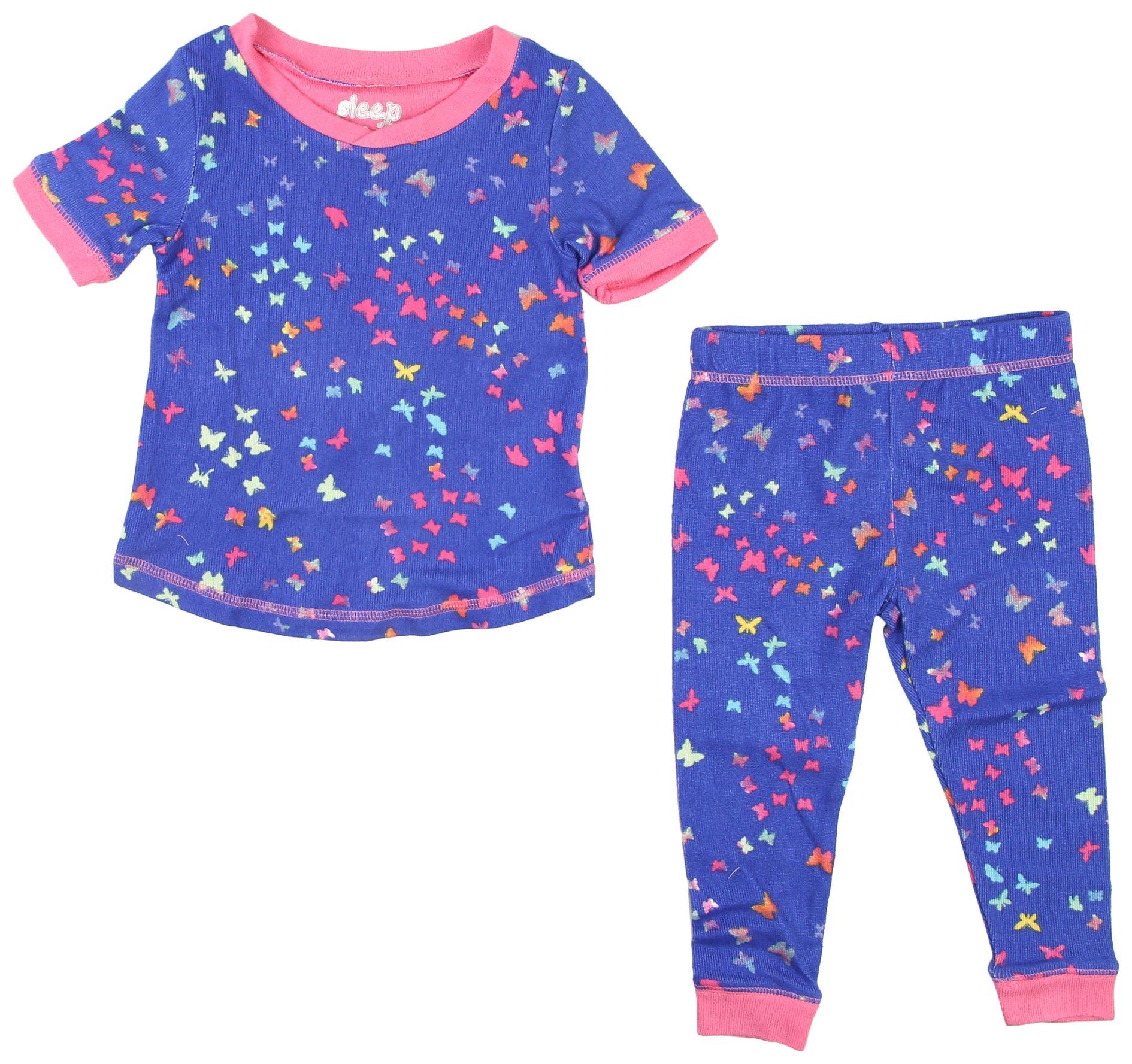 Toddler Girls 2-pc. Butterfly Pajama Set
