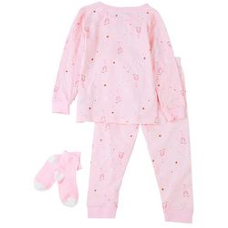 Sleep On It Toddler Girls 3-pc. Ballerina Pajama Set