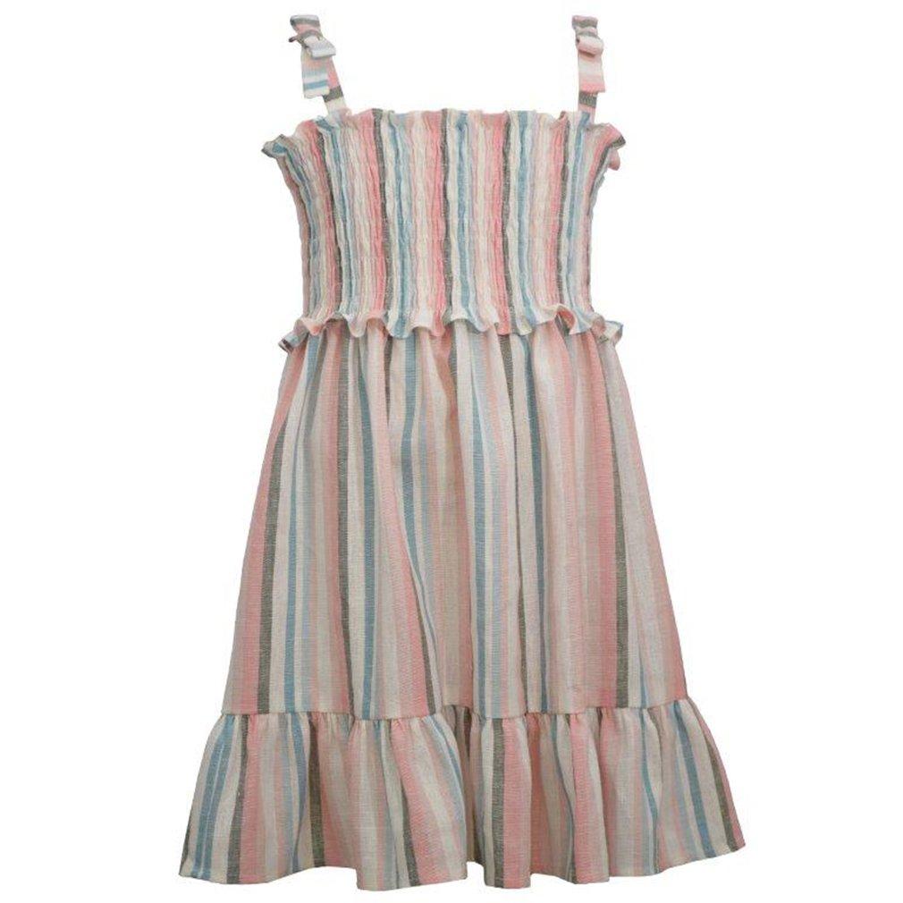 Toddler Girls Smocked Striped Sundress