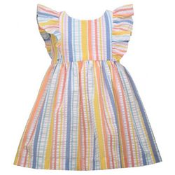 Bonnie Jean Toddler Girls Stripe Ruffle Dress