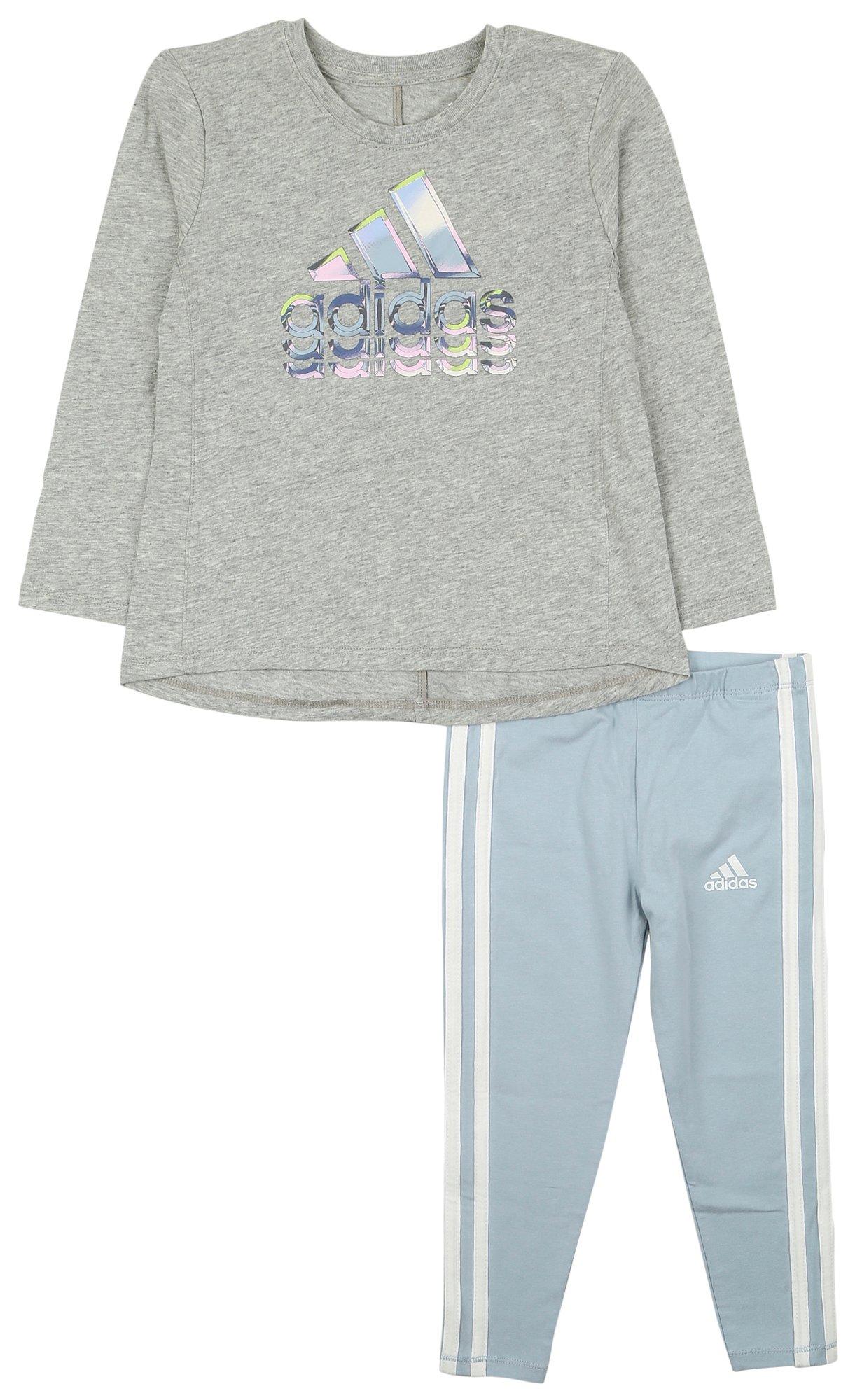 Adidas Toddler Girls 2-pc. Swing Graphic Pant Set
