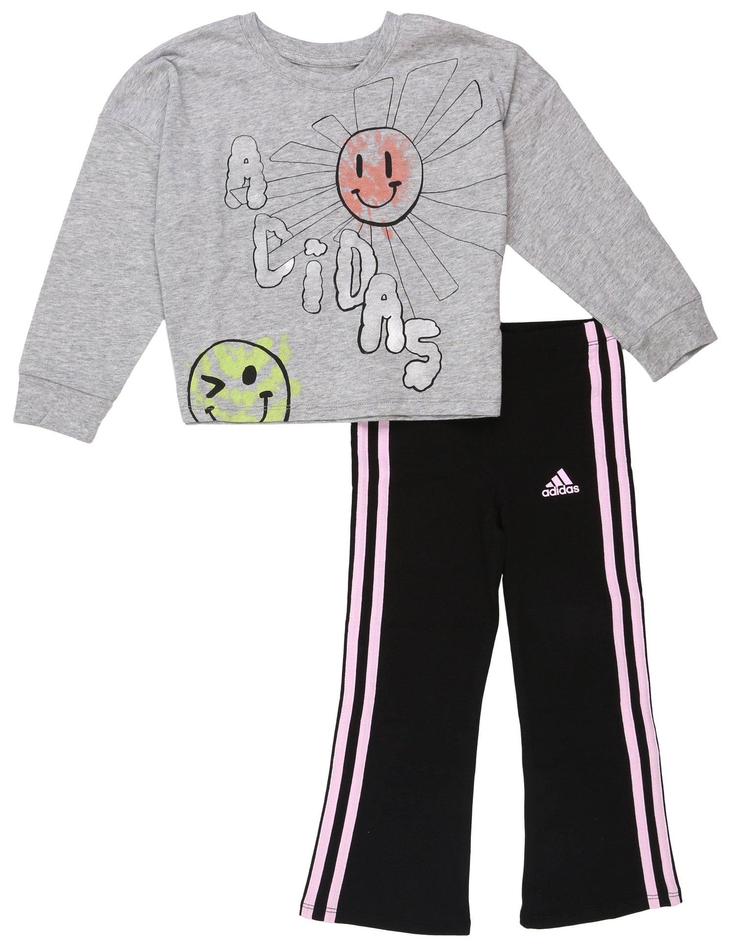 Toddler Girls 2-pc. Smiley Graphic Pant Set