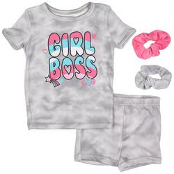 Toddler Girls 4-pc. Girl Boss Short Set