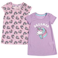 Rene Rofe Toddler Girls 2-pk. Unicorn Dreamer Sleep Gown Set