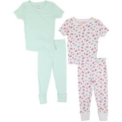 Toddler Girls 4-pc. Butterfly/Solid Tops/Pants Set