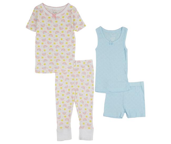 Rene Rofe Toddler Girls 4-pc. Camisole & Pant Set