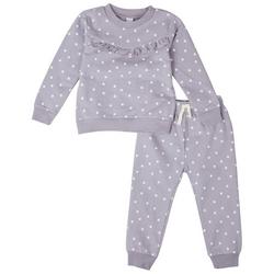 Toddler Girls 2pc. Peplum Long Sleeve Pant Set