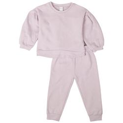 Toddler Girls 2pc. Basic Fleece Long Sleeve Set