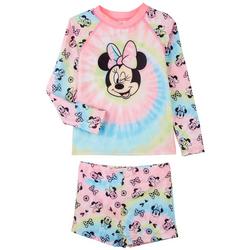 Minnie Mouse Toddler Girls 2-pc. Tie Dye Rashguard