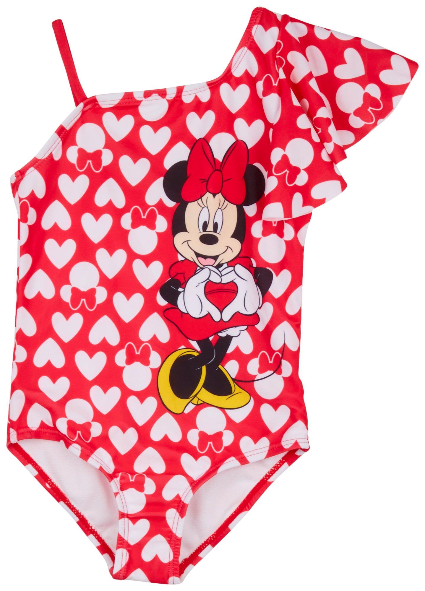 Toddler Girls Minnie Mouse One Piece Swimsuit