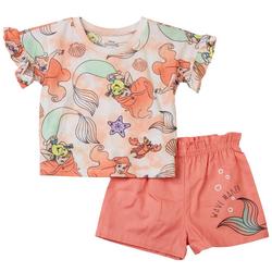Toddler Girls 2-pc. Disney Princess Short Sleeve Short Set