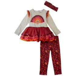 Toddler Girls 3-pc. Tutu Dress & Legging Set