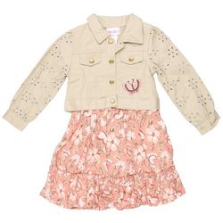 Toddler Girls 2 Pc. Dress Denim Jacket Set