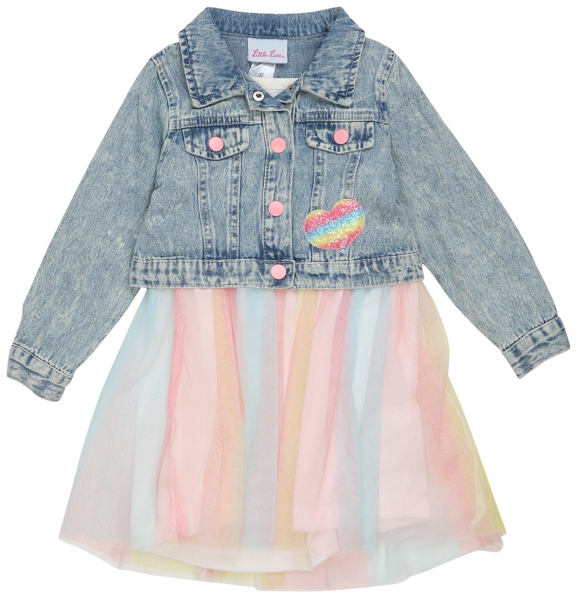 Toddler Girls 2 Pc. Jacket/Tulle Dress Set