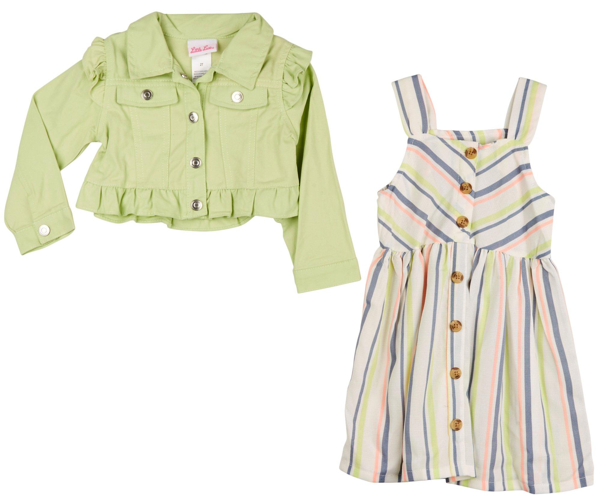 Toddler Girls 2 Pc Jacket and Dress Set