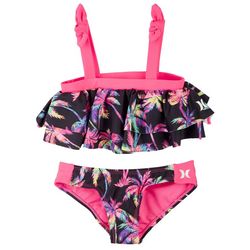 Hurley Toddler Girls 2-pc. Palm Tree Bikini Swimsuit Set