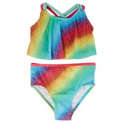 Dot & Zazz Toddler Girls 2-pc. Rainbow Bikini Swimsuit Set