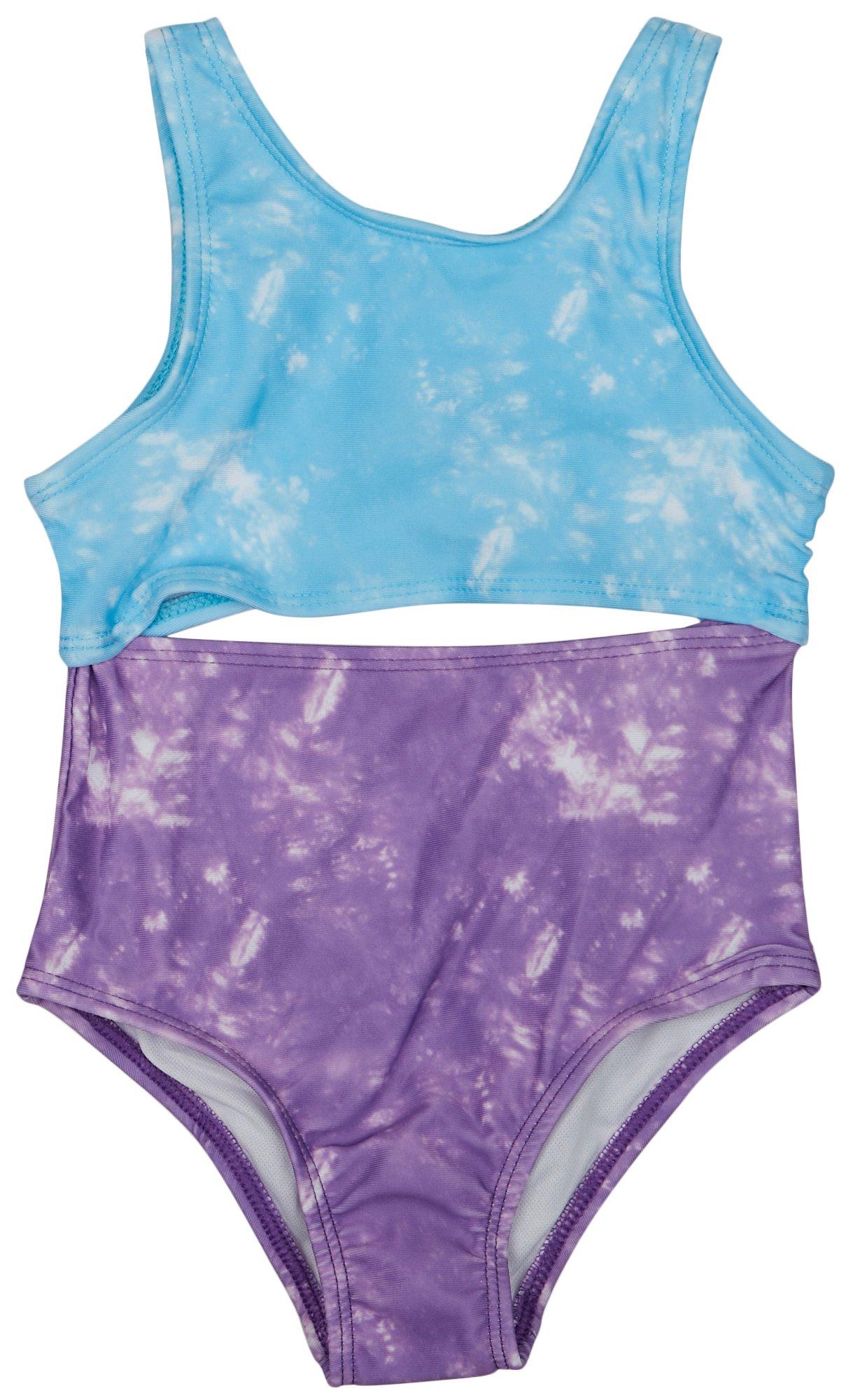 Toddler Girls 1-pc. Tie Dye Cut Out Swimsuit