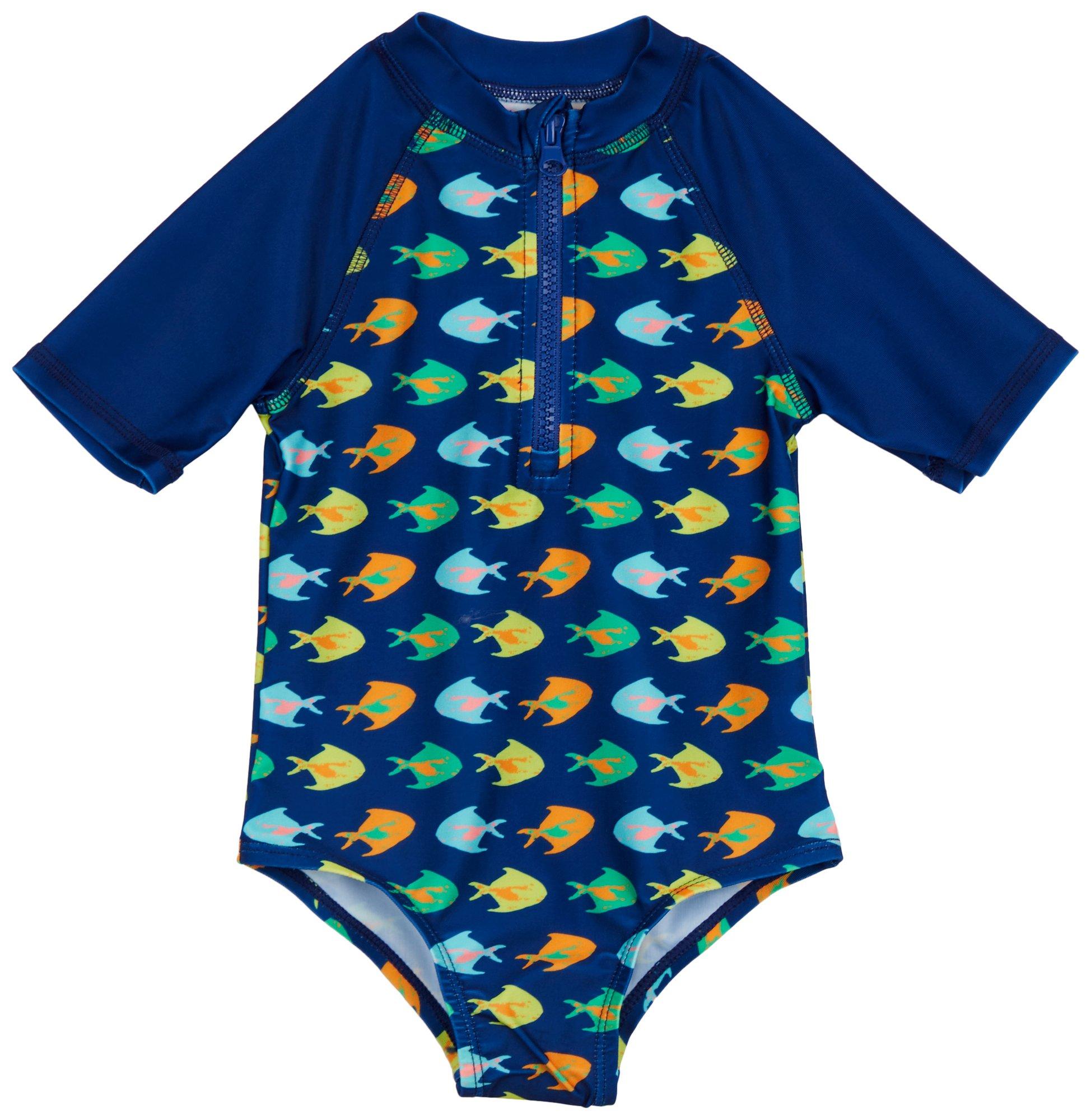 Reel Legends Toddler Girls Fish One-Piece Swimsuit