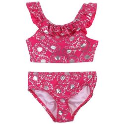 DOT & ZAZZ Toddler Girls 2 Pc. Floral Swimsuit