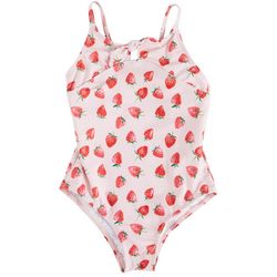 Sol Swim Toddler Girls Strawberry One-Piece Swimsuit