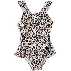 Sol Swim Toddler Girls Leopard One-Piece Swimsuit