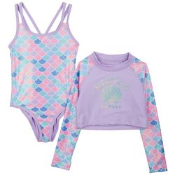 BMAGICAL Toddler Girls 2-pc. Mermaid Swimsuit Set