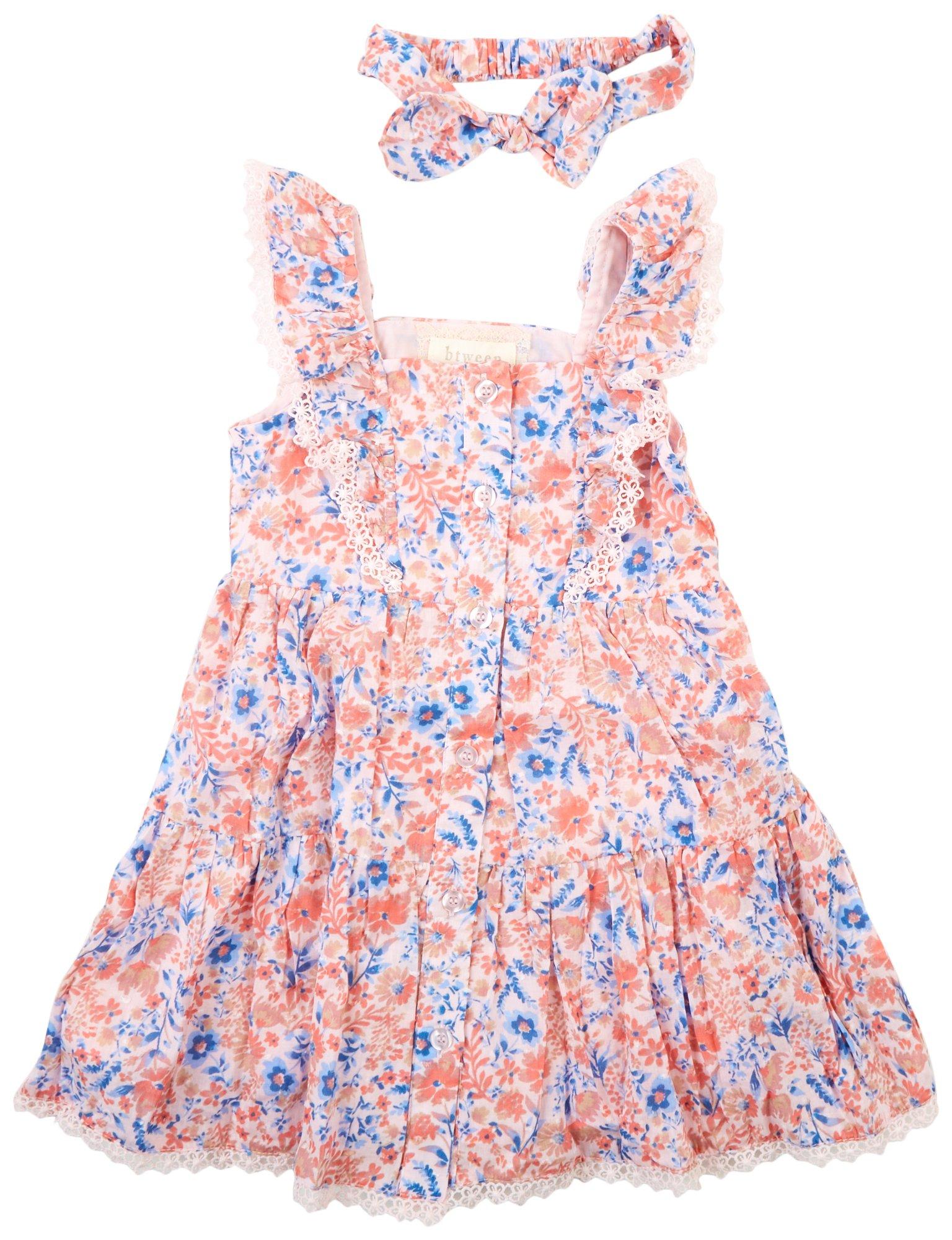 Btween Toddler Girls  2-pc. Floral Dress Set