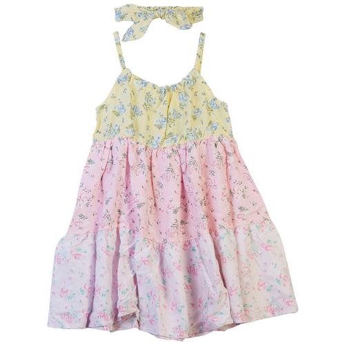 Btween Toddler Girls 2-pc. 2-Tiered Floral Dress Set