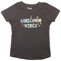 Freestyle Toddler Girls Unicorn Vibes Short Sleeve Top