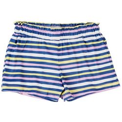 Dot & Zazz Toddler Girls Stripe Paperbag Ruffle Shorts