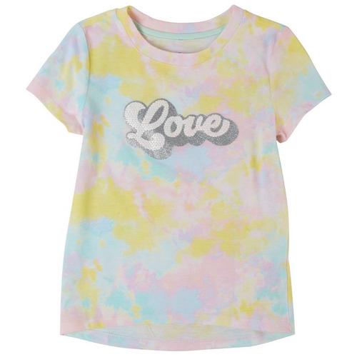 Dot & Zazz Toddler Girls Tie Dye Love