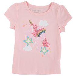 Dot & Zazz Toddler Girls Unicorn Sequin T-Shirt