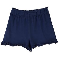 Dot & Zazz Toddler Girls Solid Ruffle Shorts