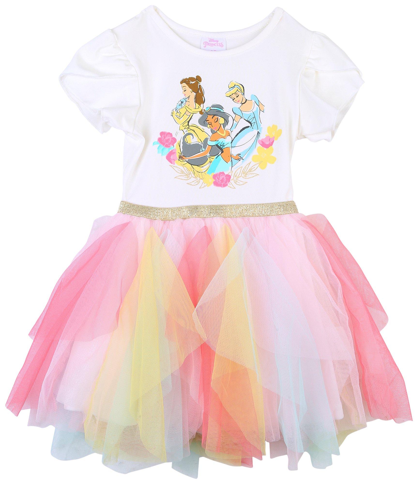 Disney Princess Toddler Girls Overlay Princesses Tutu Dress