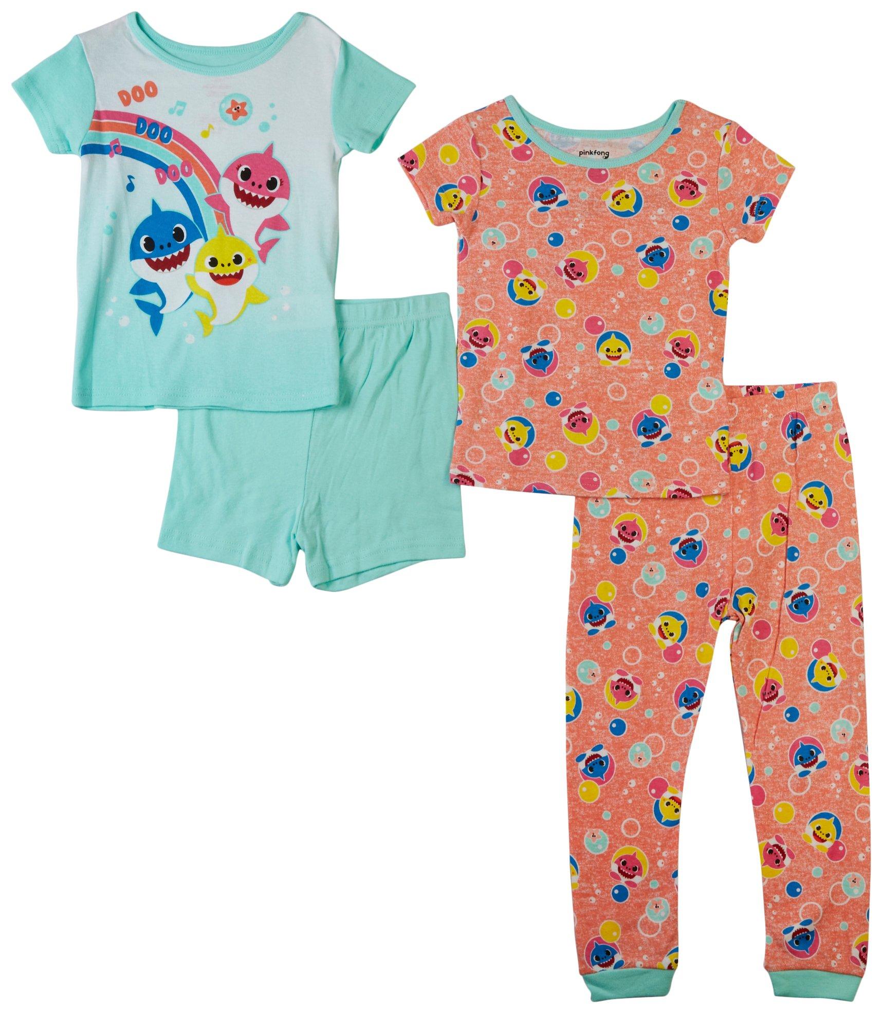 Toddler Girls' 4-pc. Baby Shark Mix & Match Short Pant Set