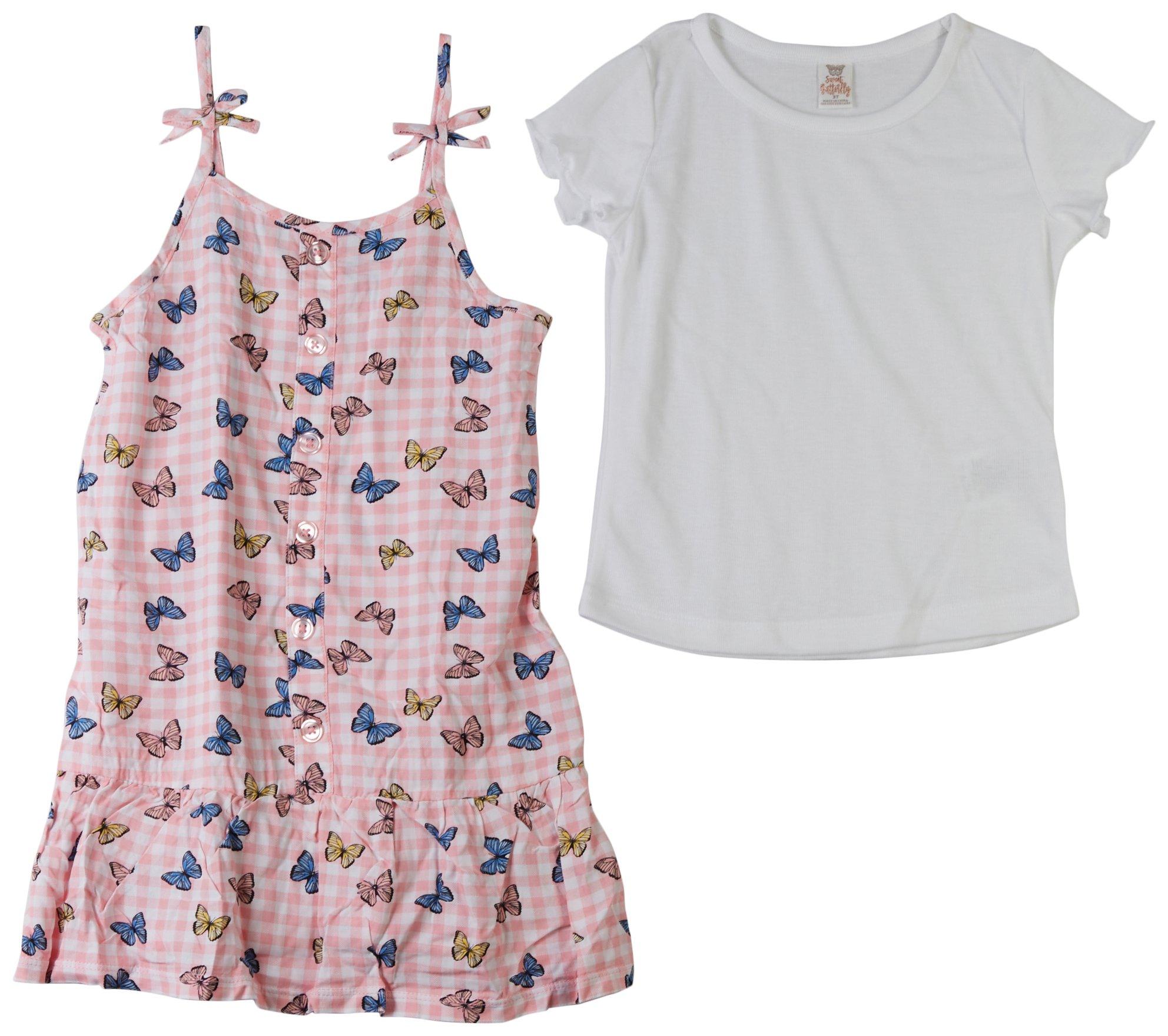SWEET BUTTERFLY Toddler Girls 2 pc. Butterfly Dress Set
