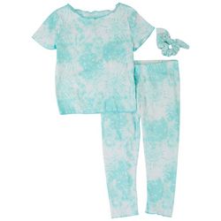 Sweet Dreams Toddler Girls 2-pc. Tie Dye Ribbed Pant Set