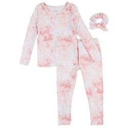 Sweet Dreams Toddler Girls 3-pc. Tie Dye Glitter Pajama Set