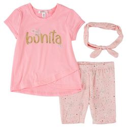 Nannette Toddler Girls 2-pc. Bonita Bike Short Set