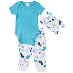 Chick Pea Baby Boys 3-pc. Puppy Pant Set