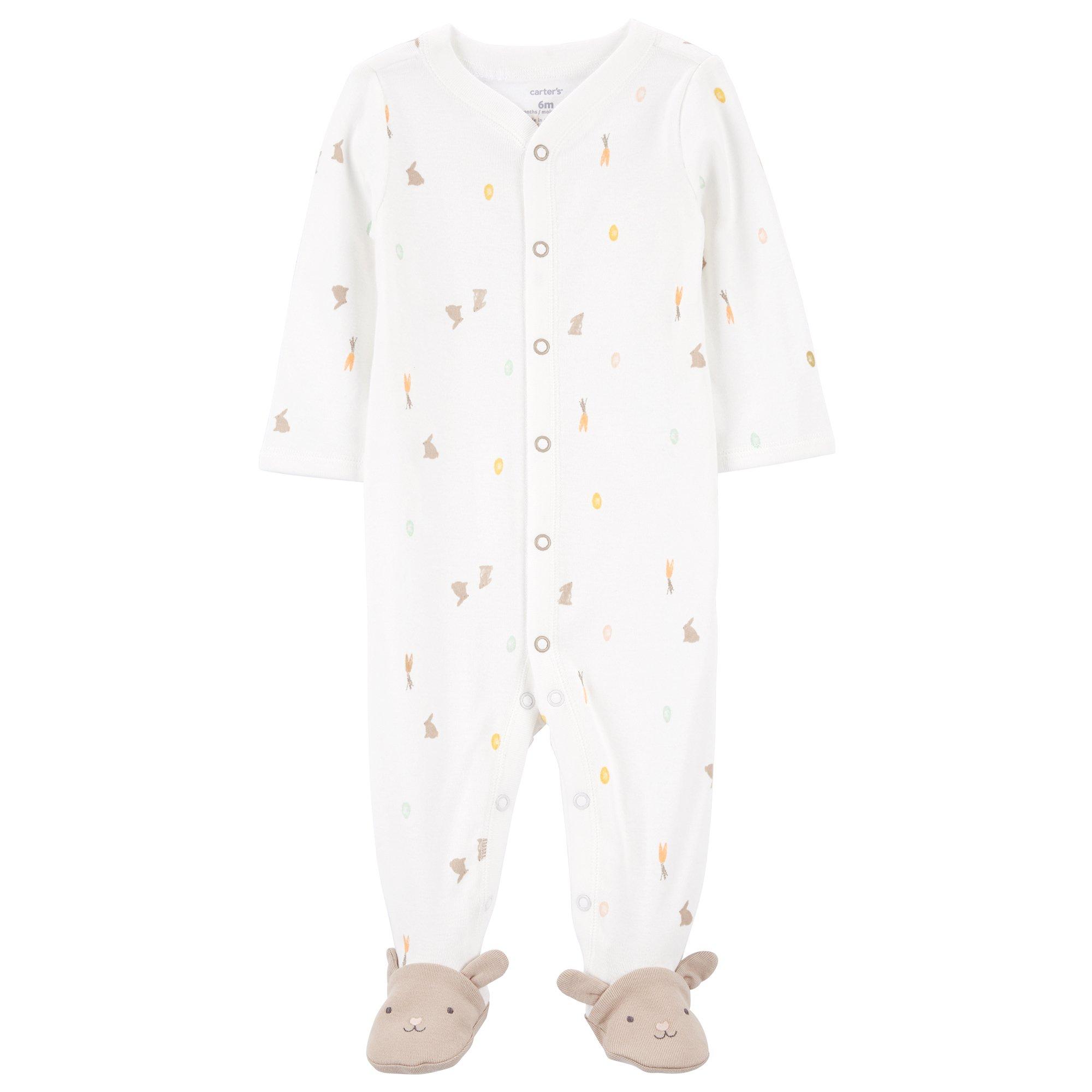 Carters Baby Boys Bunny Feet Bodysuit Sleeper