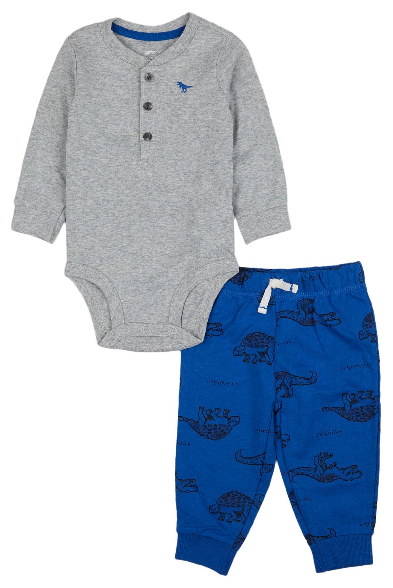 Carters Baby Boys 2-pc. Dinasaur Pant Set