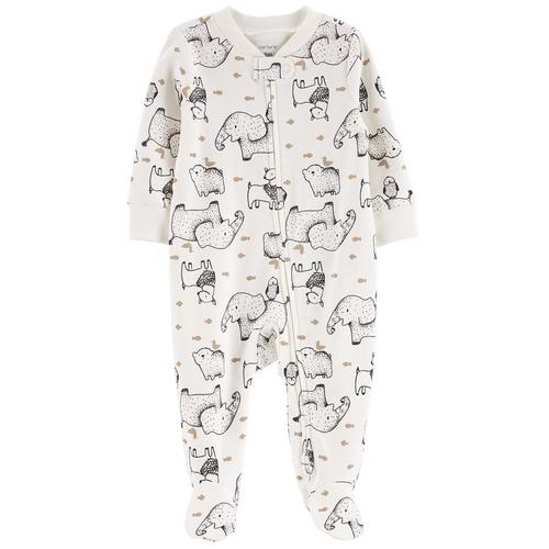 Carters Baby Boys Animal Outline Elephant Print Bodysuit