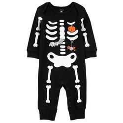 Baby Boys Long Sleeve Skeleton Jumpsuit