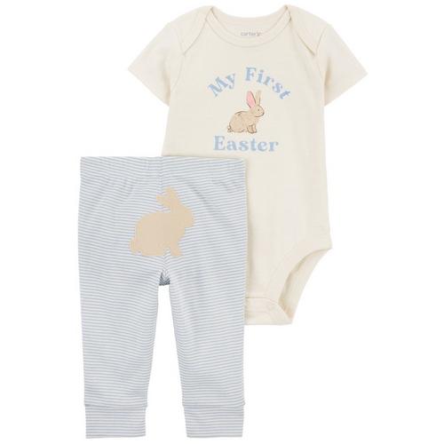 Baby Boys 2-pc. Easter Short Sleeve Pant Set
