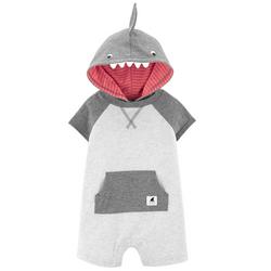 Baby Boys Shark Hoodie Romper