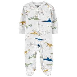 Baby Boys Dinosaur Footed Pajamas